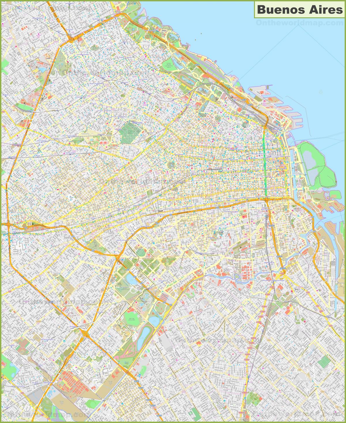 Buenos Aires Straßenkarte