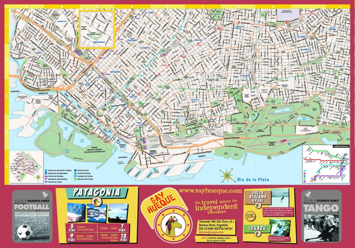 Buenos Aires Wanderungen Karte